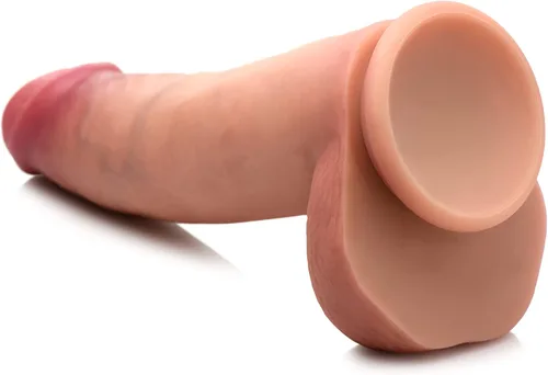 Vista 23 de CURVE TOYS Consolador Jock de doble densidad de 6 pulgadas para hombres, mujeres y parejas. Consolador de silicona de alta calidad ultra realista