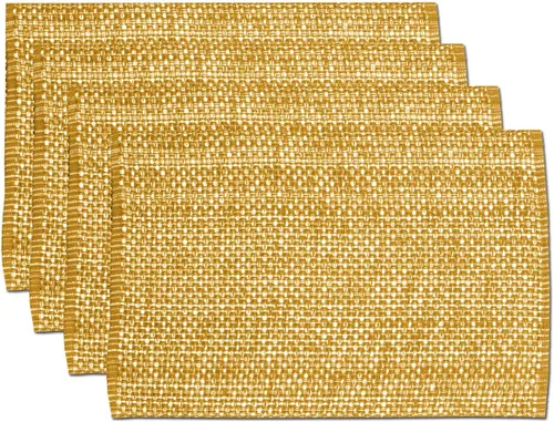 Vista 31 de Camino de mesa 100% algodón para mesas de comedor, rectangular, tejido de dos tonos, 72 x 13 pulgadas, suave y duradero, color negro (paquete de 1)