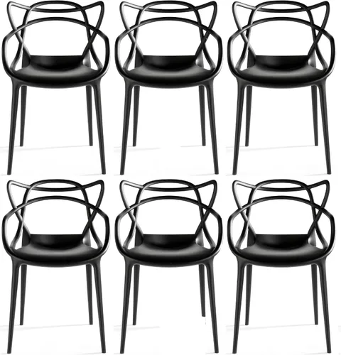 Vista 16 de 2xhome Silla de comedor moderna Silla auxiliar apilable para interiores o exteriores Plástico resistente a la intemperie para cocina, patio Negro