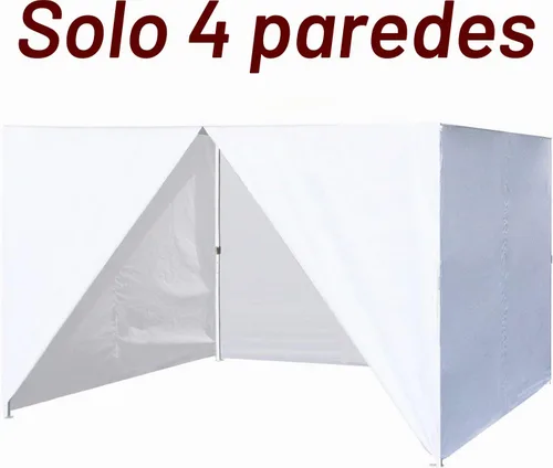 Vista 3 de Eurmax USA - Kit de paredes con cierre completo para toldo desplegable de 8x8 pies, solo 4 paredes (verde bosque)