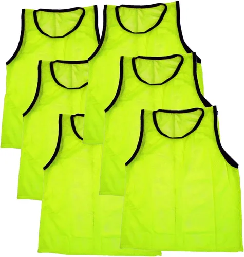 Vista 5 de BlueDot Trading Adult & Youth Scrimmage Training Vests for Soccer, Basketball & More – Available in 1, 6, 12, 24 Packs Naranja