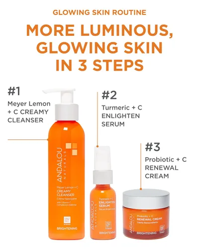 Vista 3 de Andalou Naturals, Tumérico +C Iluminar