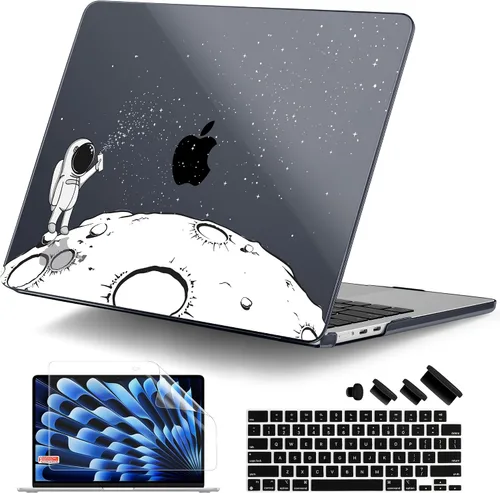 Vista 11 de DONGKE Funda compatible con M5 MacBook Air de 15 pulgadas 2026 2025-2023 A3448 A3241 A3114 A2941 M4 M3 M2 Pantalla de retina líquida Touch ID