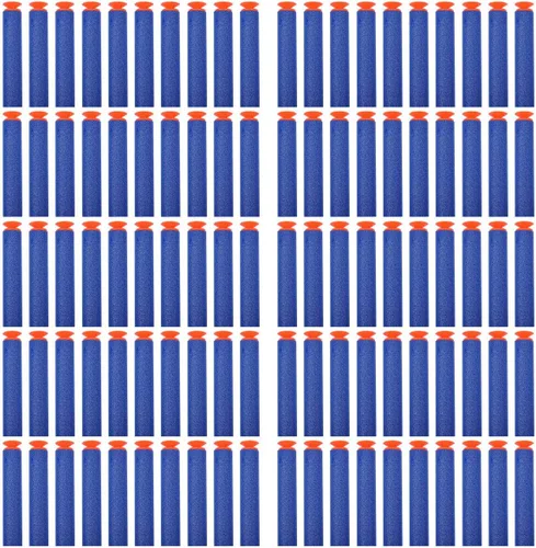 Vista 7 de Dardos de repuesto universales de succión de espuma de dardos bala de 100 dardos para pistola de juguete Nerf N-Strike Elite Series Blasters