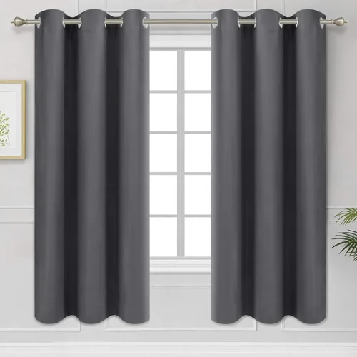 Vista 164 de Diraysid Cortinas opacas beige con ojales para dormitorio, con aislamiento térmico, cortinas de oscurecimiento de habitación, 38 x 54 pulgadas, 2