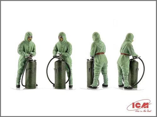 Vista 4 de ICM 35904 Modelos de figuras de plástico Chernobyl#4. Desactivadores (4 Figuras) - Escala 1:35