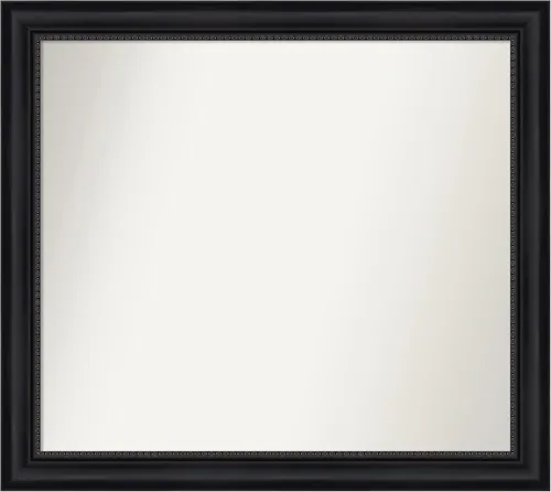 Vista 388 de Amanti Art Espejo personalizado, espejo de baño negro Astor, espejo de pared o espejo de tocador de baño sobre el fregadero (25 x 25 pulgadas)