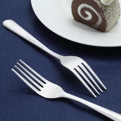 Vista 4 de 24-Piece Dinner Forks Set - 7.1 Inches Stainless Steel Forks Silverware, Durable Table Forks Set, Use for Home, Kitchen and Restaurant - Mirror