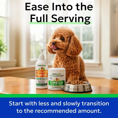 Vista 6 de Omega 3 + Aceite de pescado para perros - Apoyo para la piel y el pelaje