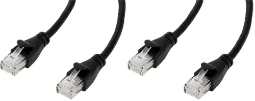Vista 15 de Amazon Basics - Cable de conexión Ethernet RJ45 Cat 6, velocidad de transferencia de 1 Gpbs, conectores chapados en oro, 3 pies para PC, TV