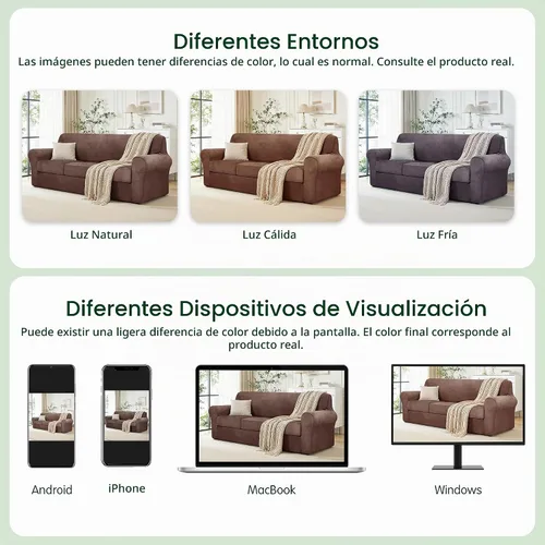 Vista 9 de CHUN YI Fundas de terciopelo para sofá de 4 piezas para sofá de 3 cojines, funda de sofá antideslizante resistente al agua, protector de muebles