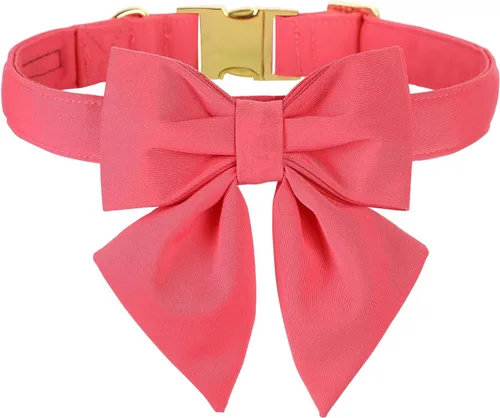 Vista 17 de Collar de perro a cuadros de búfalo amarillo otoñal con pajarita elegante Otoño-Lazo-Cuadros Amarillo