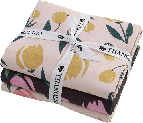Vista 22 de COTTONVILL Colección Bloom 20COUNT - Tela de acolchado con estampado de algodón (1 yarda, 01-Bloom Main-1)