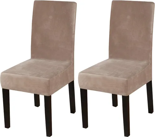 Vista 59 de Turquoize - Juego de 2 fundas elásticas para sillas de comedor, fundas lavables removibles para sillas de comedor, fundas de asiento para sillas