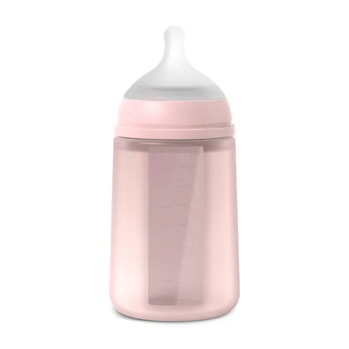 Vista 9 de Suavinex Color Essence SX PRO Biberón fisiológico de silicona flexible suave y flexible, biberones anticólicos, soporta la lactancia materna