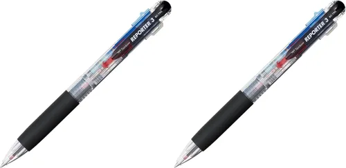 Vista 5 de Tombow 55560 Reporter Bolígrafo de 3 colores, transparente, paquete de 1