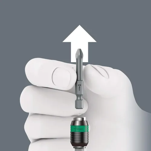 Vista 7 de Wera - 5052502001 889/4/1 K Rapidaptor Soporte de brocas universal para accionamientos hexagonales de 1/4", 2" de largo