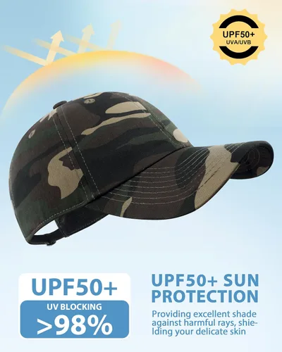 Vista 2 de GADIEMKENSD Unstructured Baseball Cap Adjustable, Running Hat for Men Women, Cotton Dad Hat Plain for Outdoors Activities