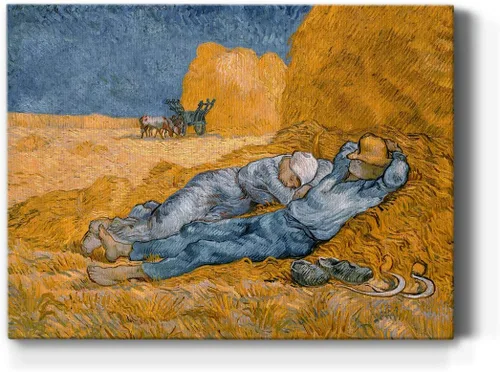 Vista 24 de Renditions Gallery Vincent Van Gogh Impreso Flores de almendra, famosa reproducción de pintura, lienzo de alta calidad envuelto en galería, listo