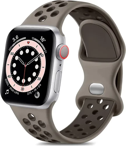 Vista 23 de Lerobo - Bandas deportivas compatibles con Apple Watch Band de 40 mm, 41 mm, 38 mm y 42 mm para Series 11, 10 para mujeres y hombres, suaves bandas