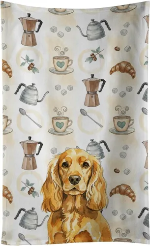 Vista 317 de Caroline's Treasures Afghan Hound - Toalla de cocina para barra de café, terciopelo frontal y lazo de algodón, lavable a máquina Sabueso afgano