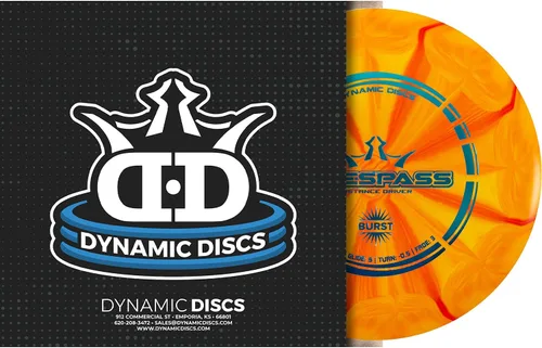 Vista 3 de Dynamic Discs Prime Burst Trespass Disc Golf Driver, disco de golf Frisbee para hombres y mujeres, conductor de distancia máxima, patrón de vuelo