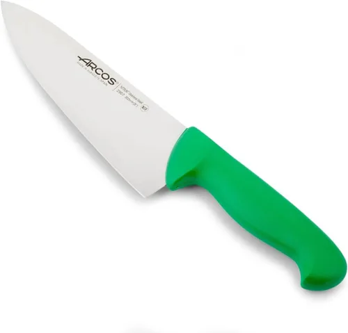 Vista 8 de Arcos Cuchillo de chef de acero inoxidable nitrum de 8 pulgadas y hoja de 7.874 in. Cuchillo de cocina profesional multiusos. Mango ergonómico