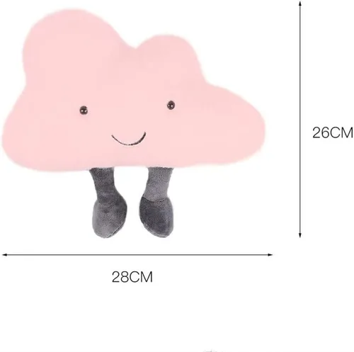 Vista 4 de Cloud Pillows - Almohada de felpa para el hogar, almohada decorativa de felpa para la cabeza del coche
