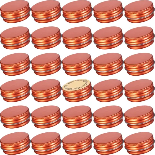Vista 15 de Latas de aluminio con tapa de rosca plateada de 0.5 oz (0.5 fl oz) con Plata