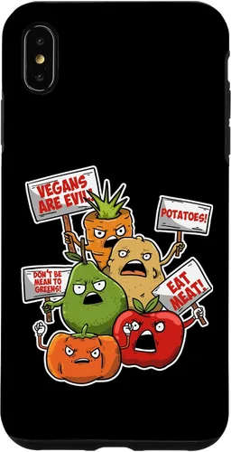 Vista 11 de iPhone 16 Veggie Protest Funny Sayings Vegetable Puns Vegan Jokes Gift Case