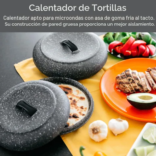 Vista 8 de Dexas calentador de tortillas, normal Patrón de granito