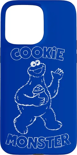 Vista 28 de Funda simple para iPhone 16 Sesame Street Cookie Monster