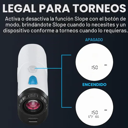 Vista 9 de Bushnell Golf A1-Slope Laser Rangefinder Azul