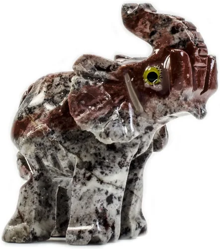 Vista 5 de Fantasia Creations: 1 figura de animal de esteatita de búfalo - Animales de piedra tallados a mano para recuerdos de fiesta, coleccionar, envolver