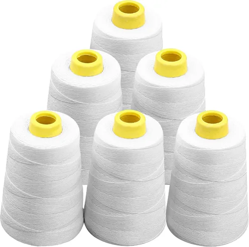 Vista 8 de Máquina de cierre de bolsas + 6 rollos de hilo de coser de carrete resistente