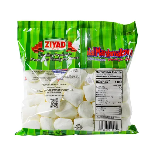 Vista 2 de Ziyad Malvaviscos grandes gourmet Halal, sin cerdo, sin huevos, sin lácteos, sin gluten, ¡perfectos para vacaciones y S'mores! 8.8 onzas
