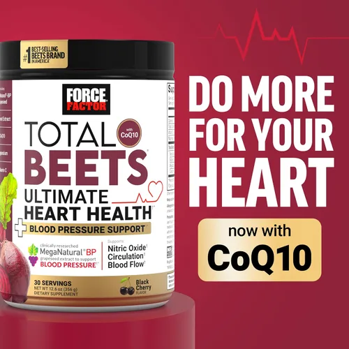 Vista 8 de Force Factor Total Beets - Delicioso superalimento en polvo con nitratos para apoyar un corazón saludable, circulación, flujo sanguíneo, óxido