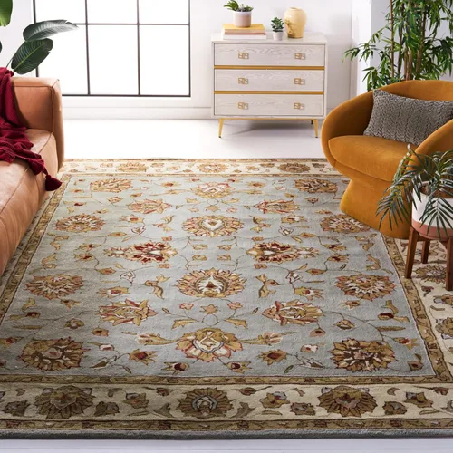 Vista 25 de SAFAVIEH Total Performance Collection - Alfombra decorativa, 2 x 3 pies, marrón y marfil, oriental, enganchada a mano, no desprende pelusa