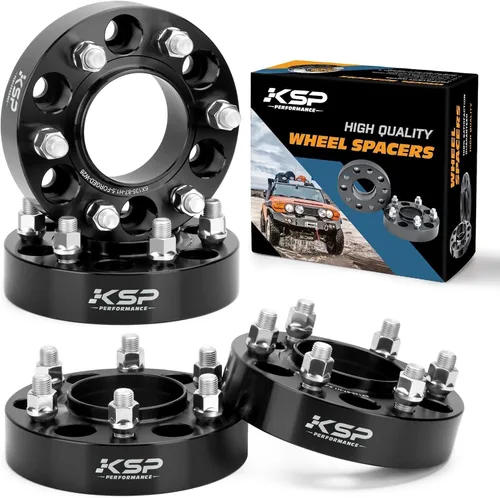 Vista 9 de Adaptadores de rueda KSP de 6 x 135 a 6 x 5.5, espaciador de conversación de patrón de pernos para rueda Silverado Ram instalar en vehículos F150