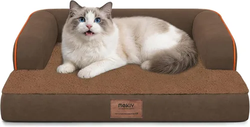 Vista 102 de Cama pequeña para perros y sofá para gatos, camas ortopédicas impermeables para perros pequeños, cama para gatos, sofá para mascotas cómodo