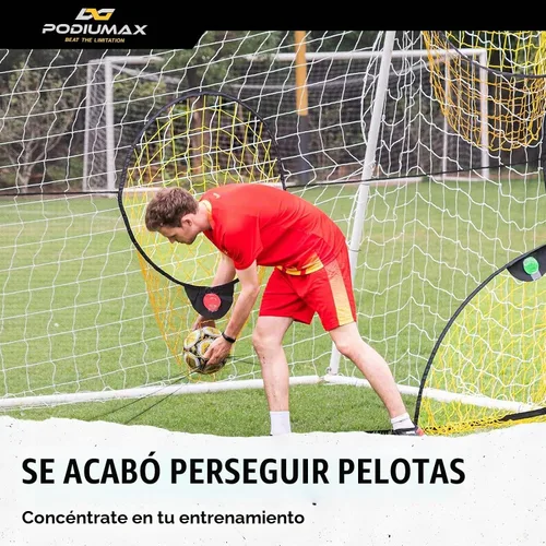 Vista 4 de PodiuMax Red de Portería de Fútbol con Zonas de Puntuación Destacadas