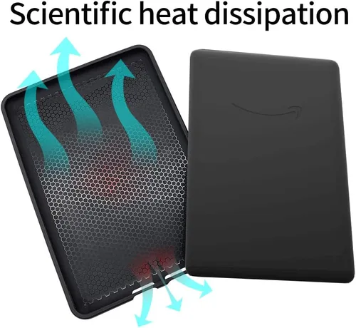 Vista 6 de Funda para Kindle Paperwhite 5 (se adapta a la nueva 11ª generación 2021) - Funda resistente a prueba de golpes con correa de mano (negro)