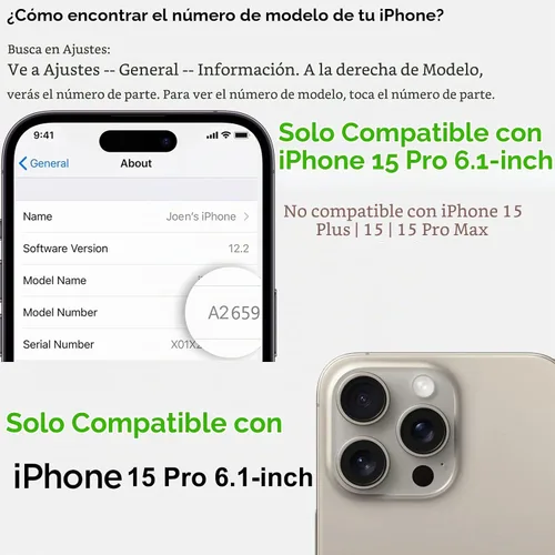 Vista 2 de J.west - Funda compatible con iPhone 15 Pro de 6.1 pulgadas, diseño elegante, translúcido, brillante, con estampado de leopardo y guepardo, diseño