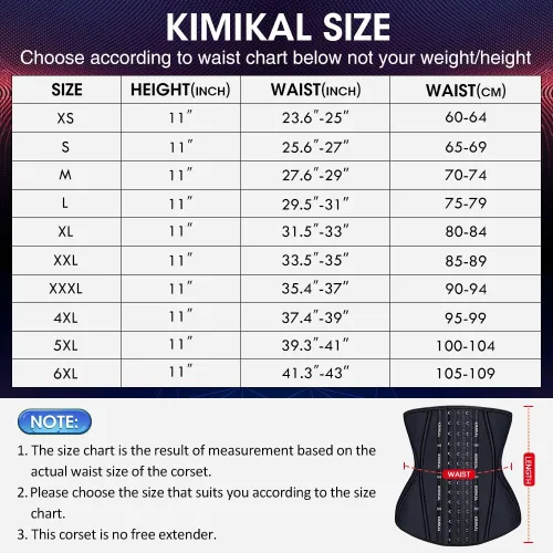Vista 2 de KIMIKAL Corset Waist Trainer Waist Cincher Shapewear Fajas Colombianas Waist Trimmer Tummy Control