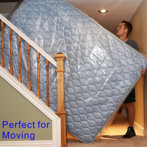 Vista 7 de ComfortHome Bolsa de colchón para mudanza y almacenamiento, se adapta a colchones de tamaño Queen y King, paquete de 1