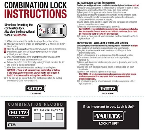 Vista 7 de Vaultz Estuche para portátil con candado, Negro