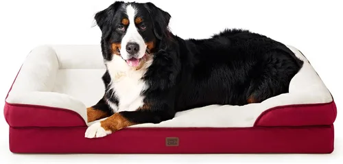 Vista 76 de EHEYCIGA – Cama ortopédica impermeable para perros pequeños, de espuma viscoelástica tipo caja de huevos, con bordes elevados y base antideslizante