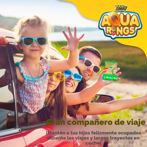 Vista 5 de YoYa Toys Aqua Rings Juego de agua de mano – Juego de 2 – Juguete de lanzamiento de anillos de agua y aro de baloncesto – Regalo para edades de 3