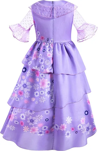 Vista 7 de Kaisebile Princess Costume Dress for Girls Birthday Halloween Party Dress Up with Accessories