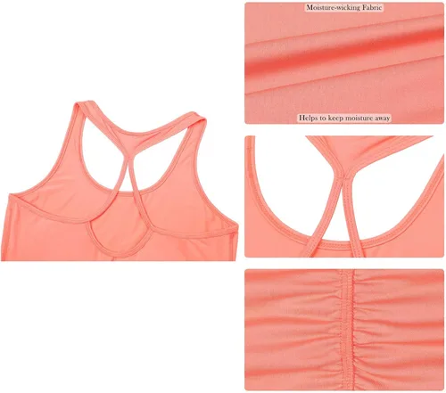 Vista 6 de icyzone - Camisa deportiva sin mangas para mujer de espalda cruzada para yoga y ejercicio